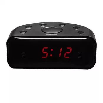 Laikrodis Denver CR-430 Analoginis ir Skaitmeninis FM Radijas LED Ekranas Juodas