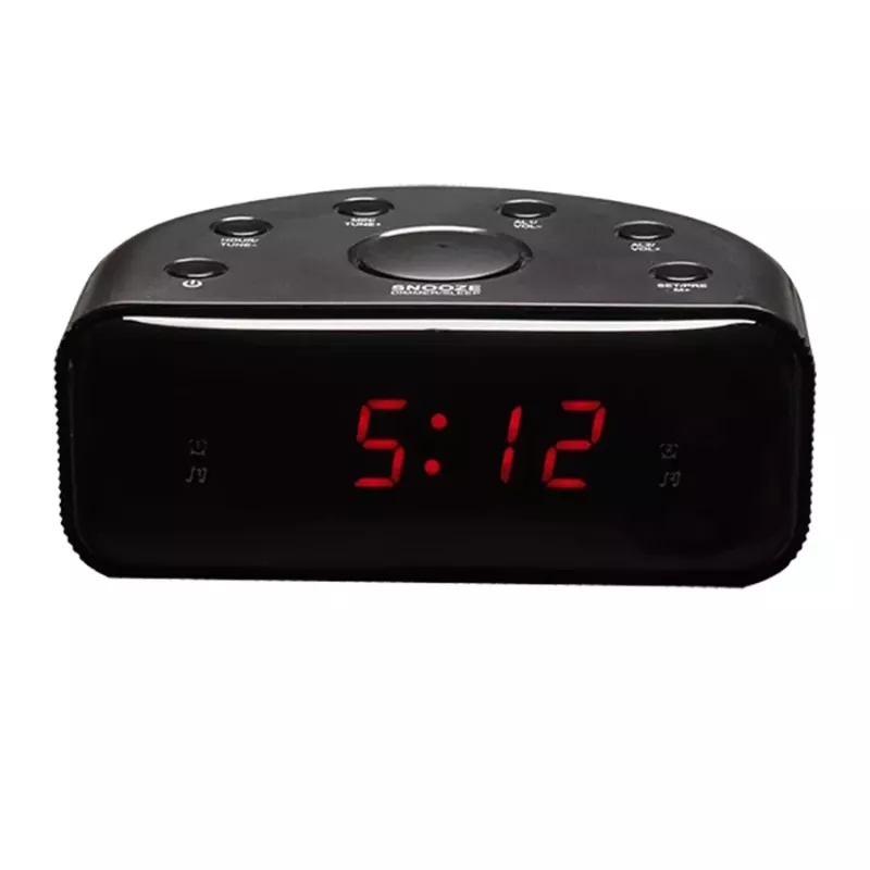 Laikrodis Denver CR-430 Analoginis ir Skaitmeninis FM Radijas LED Ekranas Juodas