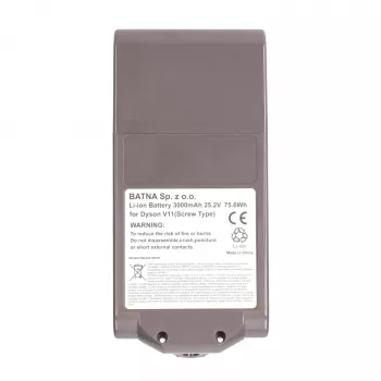 Baterija Dyson dulkių siurbliui V11 Varžtas 25,2V 3000mAh