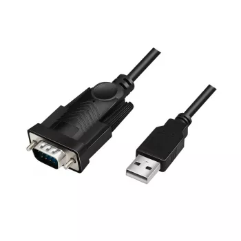 LogiLink AU0048A serijinis laidas juodas 1,5 m USB A DB-9