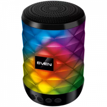 Garsiakalbis SVEN PS-55, juodas (5 W, TWS, Bluetooth, FM, USB, microSD, 600 mAh)