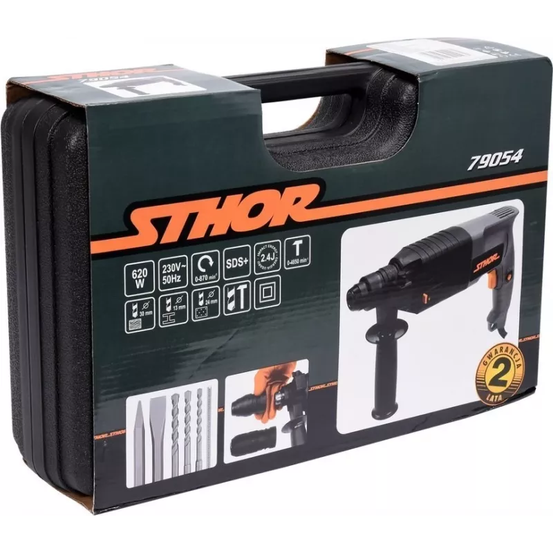 SDS Plus smūginis gręžtuvas 620 W STHOR 79054