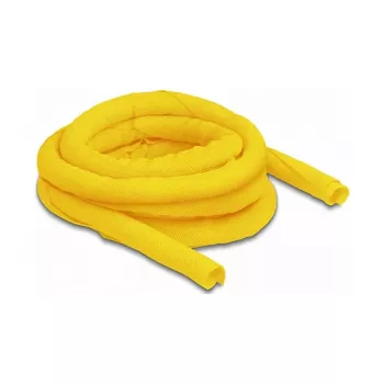 DeLOCK Woven Sleeve savaiminio užsidarymo, karščiui atspari 5 m x 16 mm geltona
