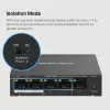 Mercusys 5 prievadų gigabitinio stalinio komutatoriaus su 4 PoE+ prievadais