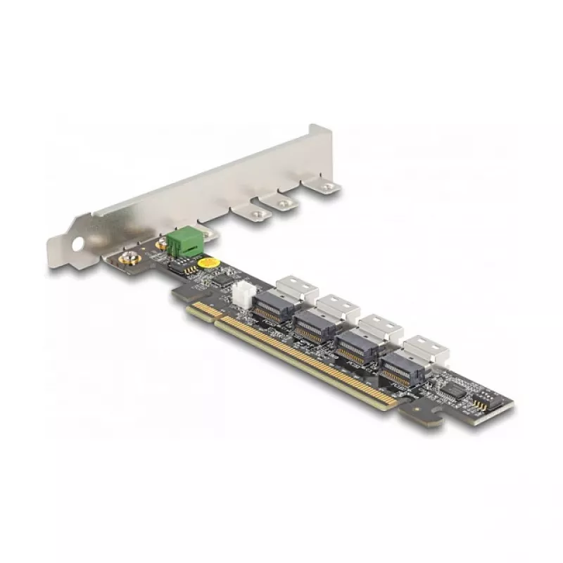 DeLOCK PCI Express x16 kortelė į 4 x vidinius SFF-8654 4i NVMe atšakoms
