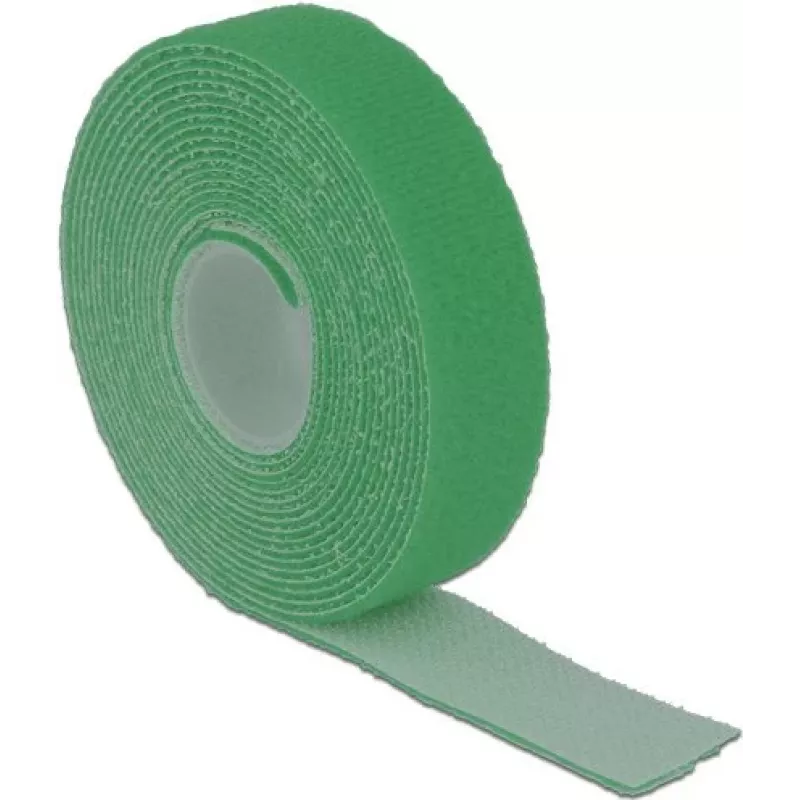 Kabliukų ir kilpelių užsegimas DeLOCK 18730 Žalias 20mm 3m