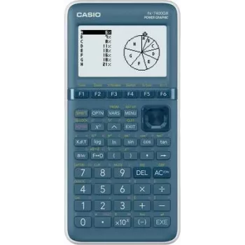 Grafinis skaičiuotuvas CASIO FX-7400GIII su žydru ekranu, 21 skaitmens ekranas