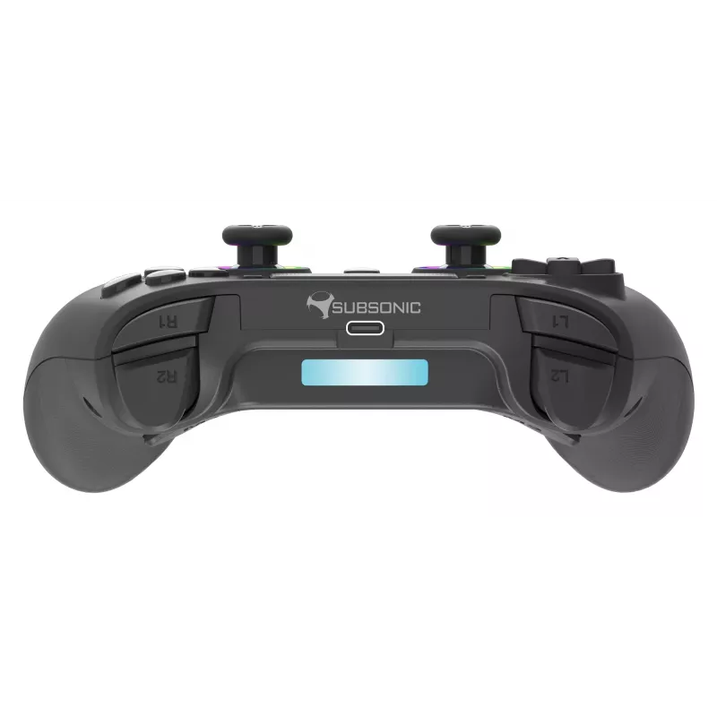 „Subsonic 147449“ belaidis žaidimų pultelis, juodas, RF, skirtas PC ir PlayStation 4