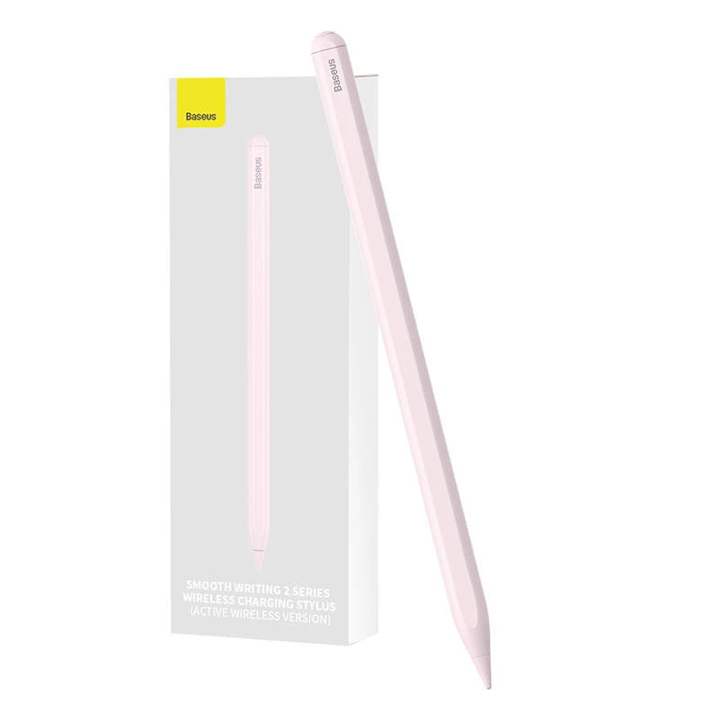 Stylus Baseus Smooth Writing SXBC060104 — belaidis įkrovimas, rožinis