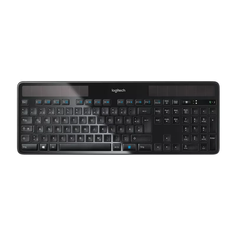Logitech belaidė saulės energija maitinama klaviatūra K750