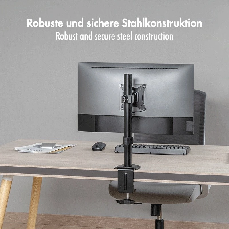 Monitoriaus laikiklis 17-32 inch, maks. 9 kg, juodas