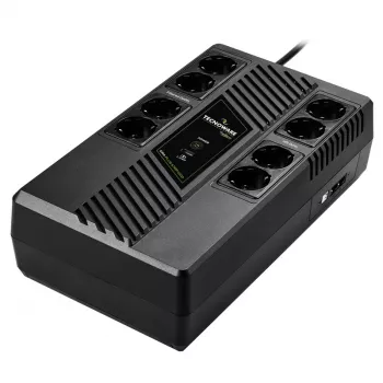 Nepertraukiamo maitinimo šaltinis TECNOWARE Era Plus Strip 1000, Line‑Interactive 1 kVA / 700 W, 8 Type F lizdai, VRLA baterija, 4,4 kg