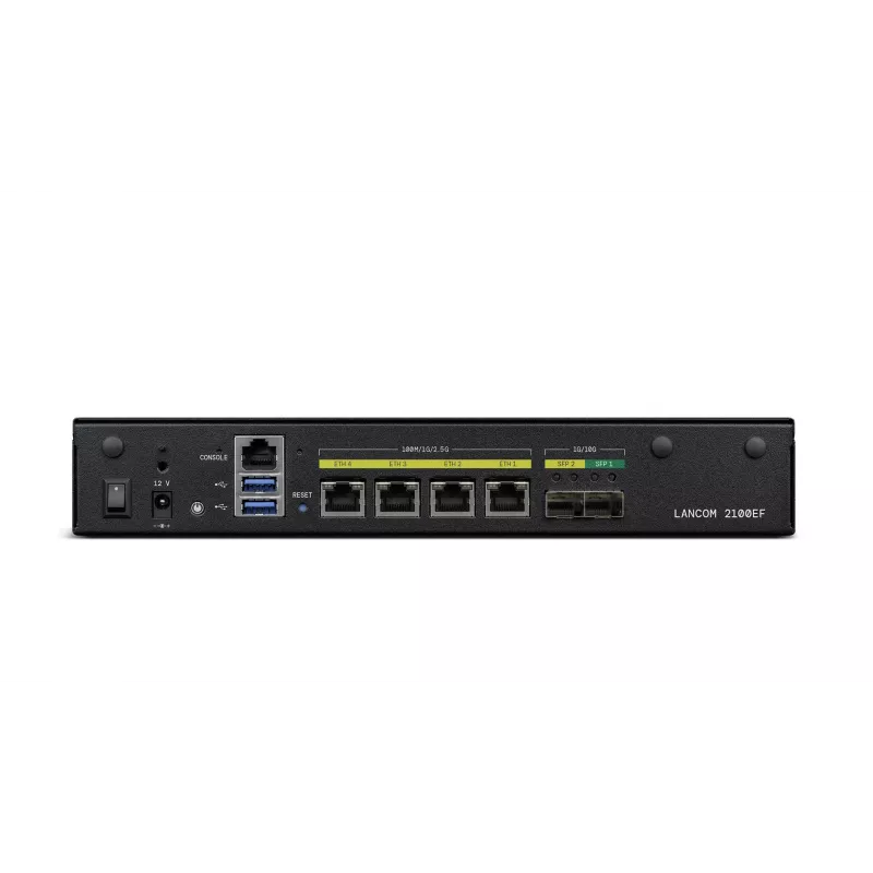 LANCOM 2100EF – SD-WAN tinklų sietuvas – su šviesolaidžiu ir Ethernet – 1GbE, 2,5GbE – 1U – valdomas debesyje – stalinis/stovo montavimas (61109)
