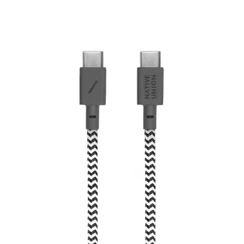 USB-C į USB-C laidas Native Union Anchor kabelis 1,8 m juoda balta