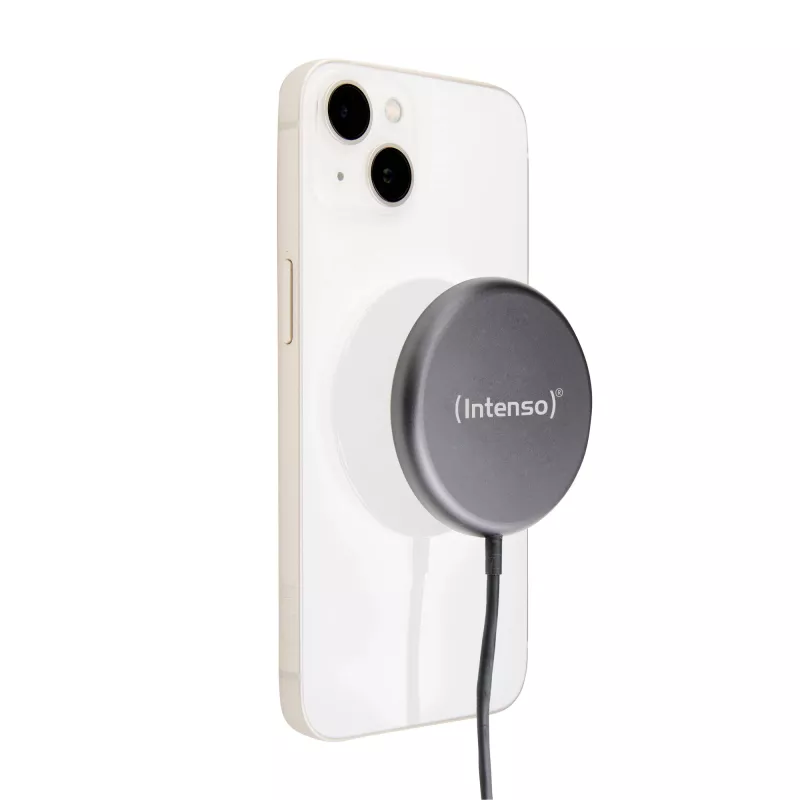 Intenso MB1 belaidis įkroviklis išmaniesiems telefonams, juodas, USB, belaidis, greitasis įkrovimas