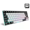 Sharkoon SKILLER SGK50 S3 Klaviatūra žaidimams USB AZERTY prancūziška balta