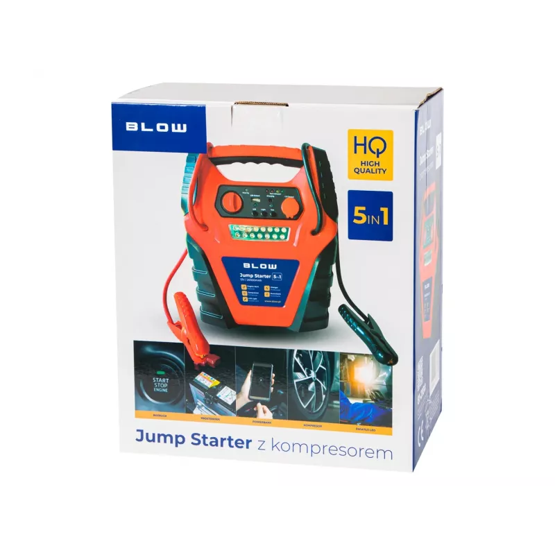 Jump Starter compressor rectifier 5in1