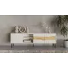 TV spintelė cama meble INSERTO 3D1W 190x40x62 cm kašmyro apdaila su LED