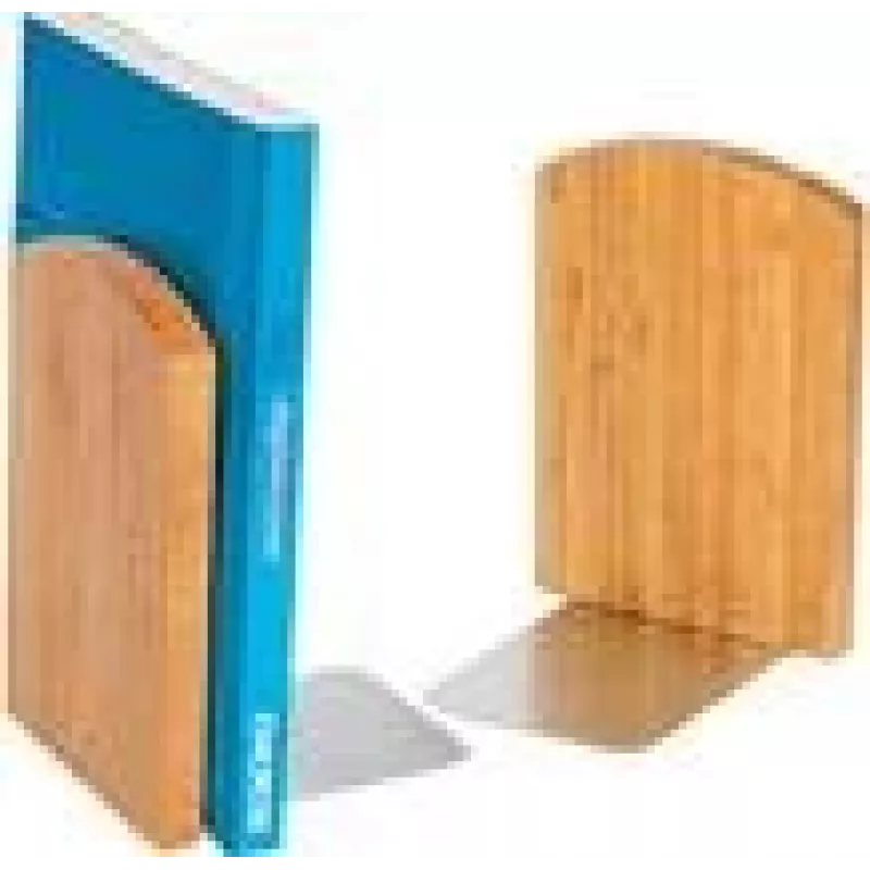 Knygų atrama WEDO 61 1207 — Bambukas, Ruda, 120×117×172 mm (pora)