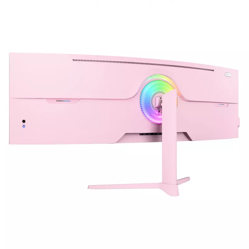 Lenktas monitorius Arozzi Nova 49” (124.5 cm) Dual QHD 5120×1440 LED VA 32:9 4 ms Rožinis