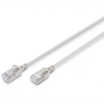 Digitus CAT 6A F/FTP plonas komutacinis kabelis 10 m pilkas