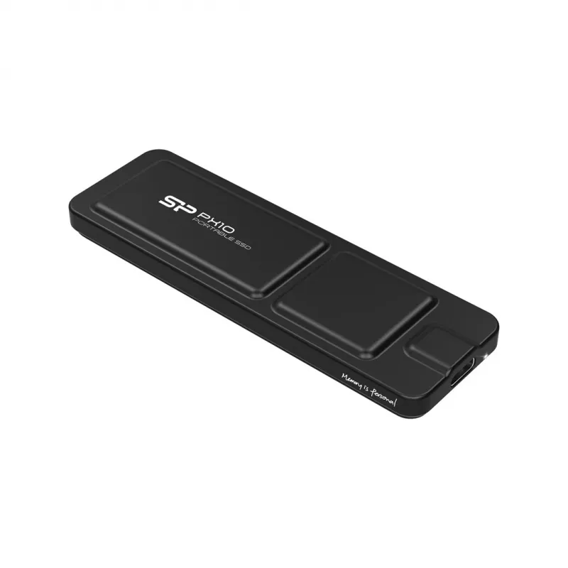 Išorinis SSD Silicon Power PX10 512 GB USB Type-C 3.2 Gen 2, 1050 MB/s, aliuminis, juodas