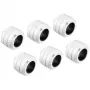 Jungtis Alphacool 17484, žalvaris, balta, 23 mm aukštis, 26 mm skersmuo, pakuotėje 6 vnt.