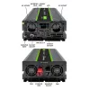 Qoltec 51923 grynos sinusinės bangos keitiklis Monolith | 3000 W | 6000 W | 24 V į 230 V | LCD