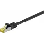 Wentronic Goobay 7 kategorijos neapdorotas kabelis, jungiamasis kabelis, S/FTP (PiMP), juodas, 15 m – LSZH, be halogenų, varis, RJ45 kištukas (91653)