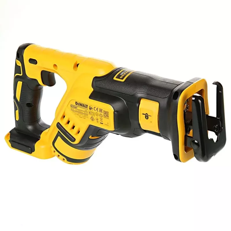 Atbulinis pjūklas DeWalt DCS367N 18 V, eiga 2,86 cm, pjovimo gylis medienoje 30 cm / metale 10 cm, svoris 2,3 kg