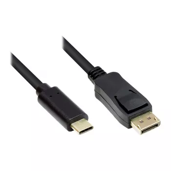 Good Connections adapterio laidas USB-C į DP1.2 juodas 3m