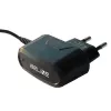 Kelioninis prietaiso įkroviklis Beline Beli0013 microUSB 1A juodas — kompaktiškas 1A USB sieninis adapteris