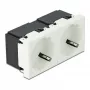 Sieninis lizdas DELOCK 81423 — CEE 7/3, 16 A, 250 V, balta, ABS/PC, 45×90 mm