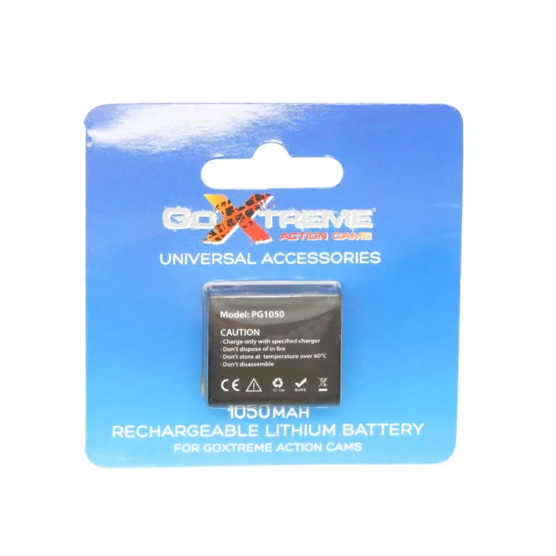 GoXtreme 1050mAh 3.7 V akumuliatorius, skirtas Rallye, Endurance, Discovery ir Pioneer