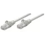 Intellinet tinklo kabelis, CAT5e, 1 m, pilkas, CCA, U/UTP, PVC, RJ45, paauksuoti kontaktai, užkabinimų nesukelianti apsauga, su apsauginiu gaubteliu, garantija visam eksploatavimo laikui
