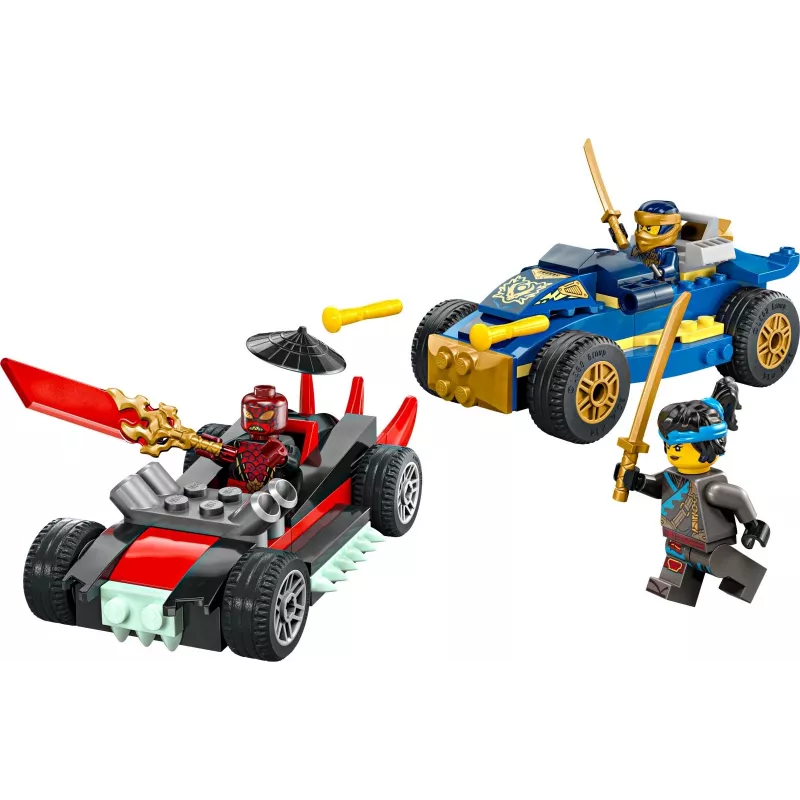 Statybiniai kaladėlės Ninjago 71840 Lenktynių dvikova Rogue prieš Drix