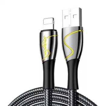 USB įkrovimo ir duomenų kabelis Joyroom S-2030K6, 2.4A, 2 m, juodas