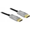 DeLOCK - DisplayPort laidas - DisplayPort (V) į DisplayPort (V) - DisplayPort 1,4 - 15,0 m - palaiko 8K UHD (7680 x 4320) - juodas (85886)