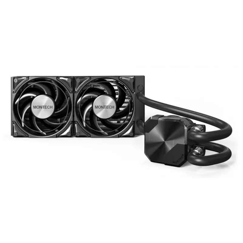 Montech HyperFlow Silent 240 procesoriaus „viskas viename“ skysčio aušintuvas 12 cm juodas 1 vnt.