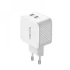 Nevox 45W Dual USB-C Power Delivery GaN įkroviklis, baltas, modelis 2569