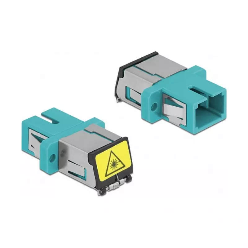 Optical Fiber Coupler DeLOCK 86890 SC Simplex female to SC Simplex female Multi-mode aqua