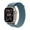 Išmanusis laikrodis Apple Watch Ultra 3 49 mm su elegantišku šviesiai mėlynu dirželiu, GPS ir korinio ryšio galimybe (MEWK4QC/A)