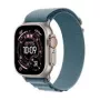 Išmanusis laikrodis Apple Watch Ultra 3 49 mm su elegantišku šviesiai mėlynu dirželiu, GPS ir korinio ryšio galimybe (MEWK4QC/A)