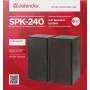 DEFENDER SPK-240 laidinės stalinės kolonėlės, 2.0, 6 W RMS, maitinamos USB, 3,5 mm, juodos