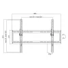 TV laikiklis LogiLink BP0039 177,8 cm 70, juodas, nerūdijantis plienas