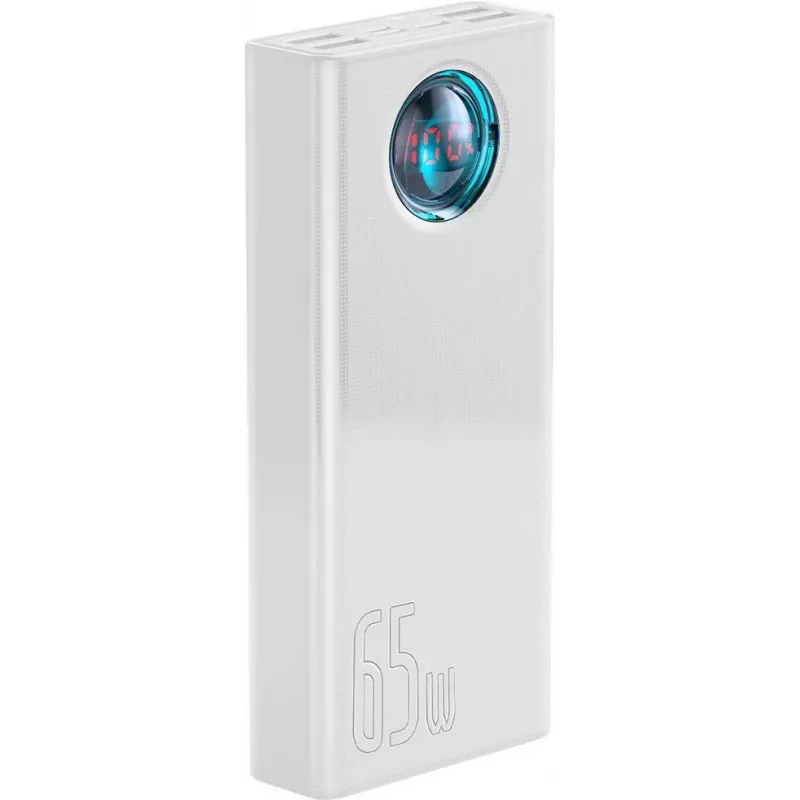Baseus Amblight išorinė baterija, 30000 mAh, 65 W (balta)