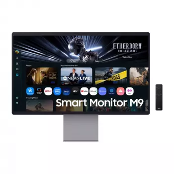 Samsung M90SF kompiuterio monitorius 81,3 cm (32 colių) 3840 x 2160 pikselių 4K Ultra HD OLED sidabrinis