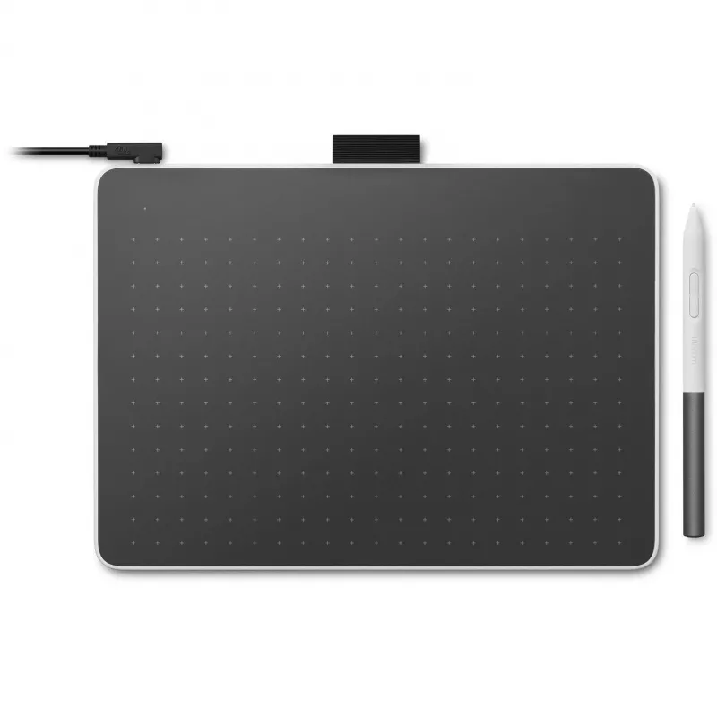 Wacom One Medium digitizer electromagnetic wireless, laidinis USB-C, Bluetooth 5.1 FSC sertifikuota kartoninė pakuotė