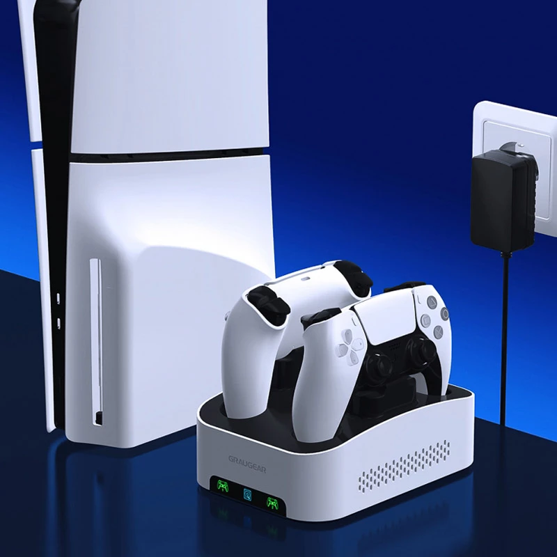 GrauGear G-3506-CG 3,5 colio išorinis žaidimų kietasis diskas 4TB su PS5 valdiklio įkrovimo stotele