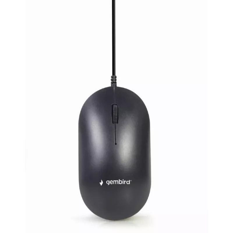 Laidinė pilno dydžio klaviatūra su pele Gembird KBS-UML-01 — USB, QWERTY US, 104 klavišai, juoda